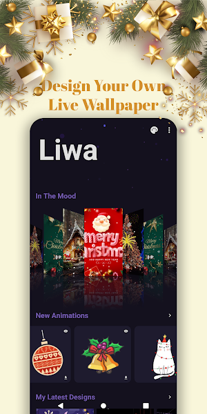 Liwa: Christmas Live Wallpaper Screenshot 0