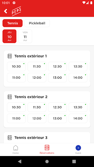 Université Laval Tennis Screenshot 3