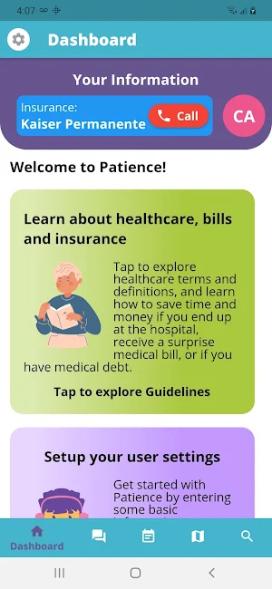 Patience Healthcare Navigator Screenshot 0