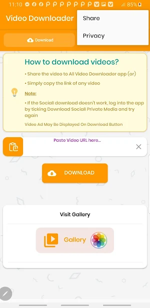 All Social Video Downloader Screenshot 1