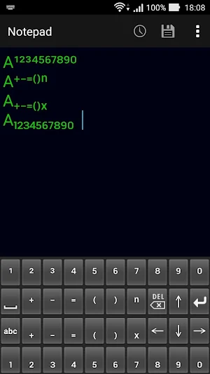 Chemical equation keyboard C Screenshot 2