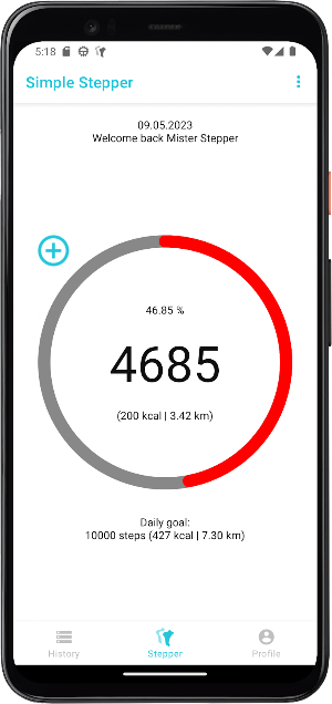 Simple Stepper Screenshot 1