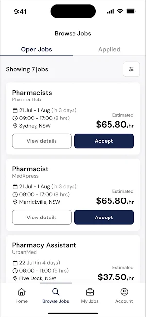 LocumCo Candidate Screenshot 2