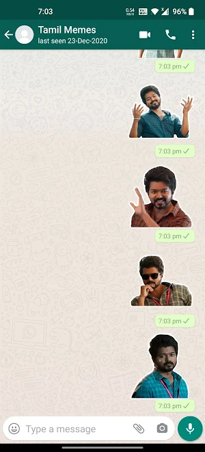Vijay's Master Stickers | WAStickerApps Screenshot 0