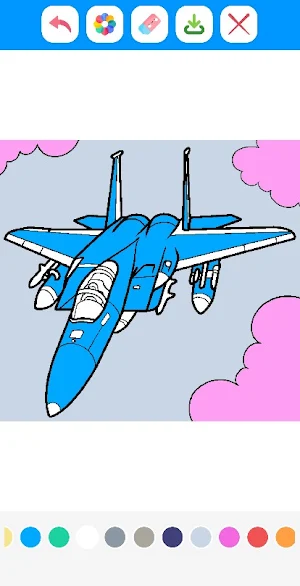 Jet Fighters Coloring Book Screenshot 0