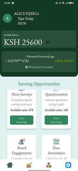 SurveyPay: Cashout to Mpesa Screenshot 0