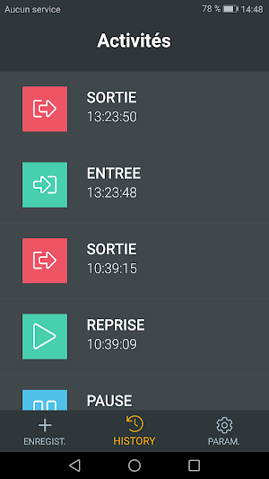 Integrix® Pointage Screenshot 3