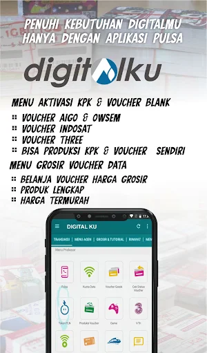 DIGITALKU : Aplikasi Pulsa Screenshot 1