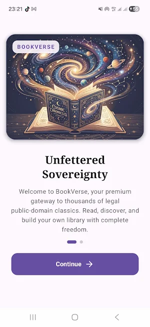 BookVerse: Classic E-Reader Screenshot 1