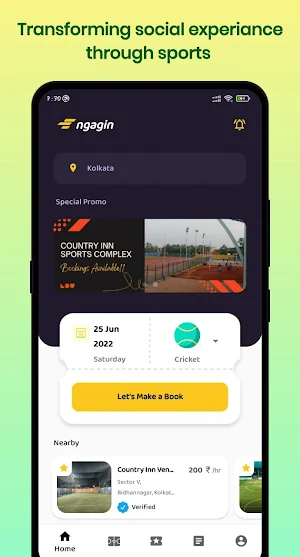 Engagin- Sports, Booking&Event Screenshot 0