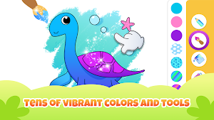 Dinosaur Drawing Kids Games 2+ Screenshot 2