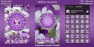White Orchids theme Screenshot 1