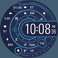 ZKin Watch Face Blue Firefly