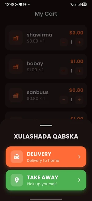 BFF(Bosaso Fast Food) Screenshot 1