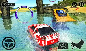 Floating Water Surfer Car Driving - Beach Racing Screenshot 2