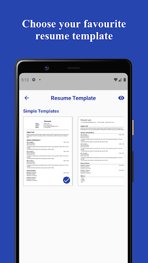 Resume Builder: Smart CV Maker Screenshot 1
