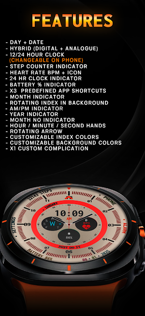 AuraxisLight - Dual Watch Face Screenshot 3