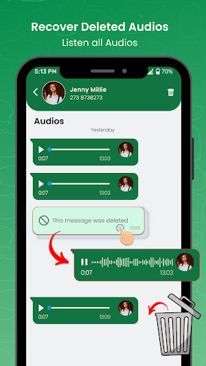 Recover Deleted Chat - Unseen Screenshot 2