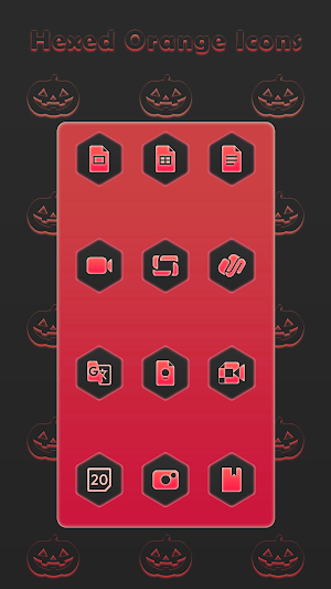 Hexed Red Icons Screenshot 1
