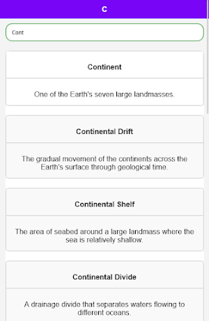 World Geography Dictionary Screenshot 3