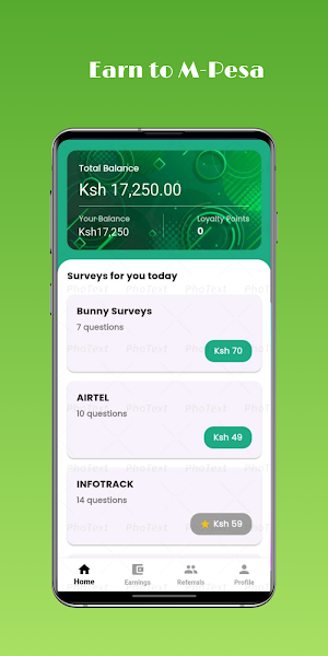PesaTask - Earn to Mpesa Screenshot 1