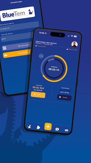 BlueTem - Zeiterfassung Screenshot 2