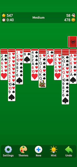 Spider Solitaire Screenshot 1