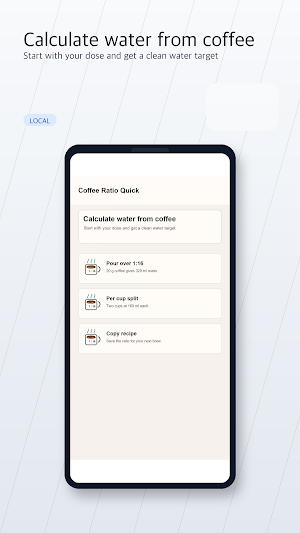 Coffee Ratio Quick Screenshot 0