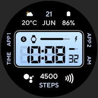 Retro Digital: Watch face