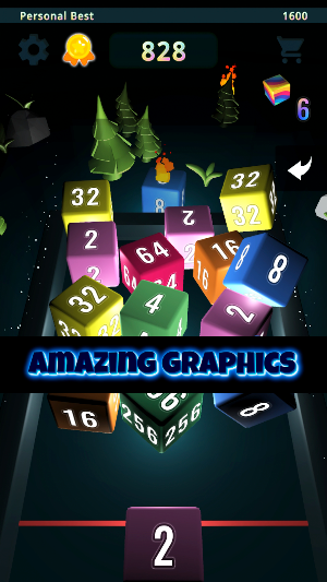 Cube Chain Infinity 2048 3D Screenshot 0
