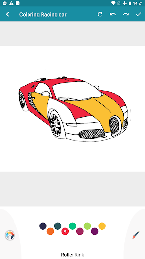 racing car coloring game Screenshot 0