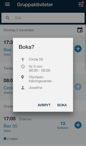 Olympen Träningscenter Screenshot 1