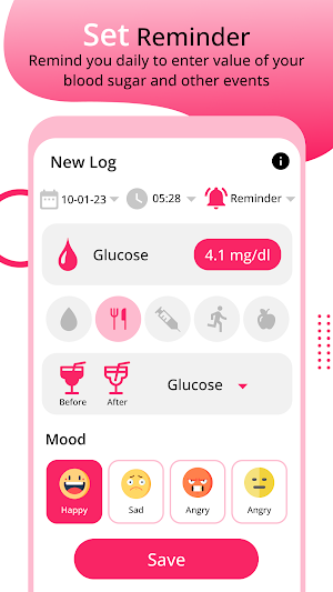 Diabetic and Blood Pressure Screenshot 3
