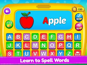 Kids Tablet Spelling Learning Screenshot 2