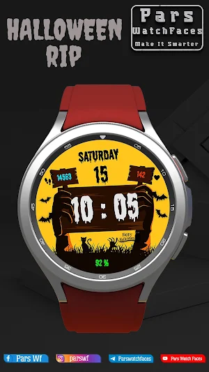 Pars Halloween Rip Watch Face Screenshot 2