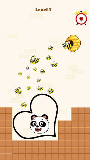 Save the Panda : Puzzle Draw Screenshot 0