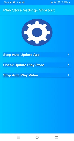 PlayStore Settings Shortcut&Settings of Play Store Screenshot 0