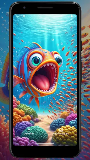 Wallpaper Hungry Fish Screenshot 3