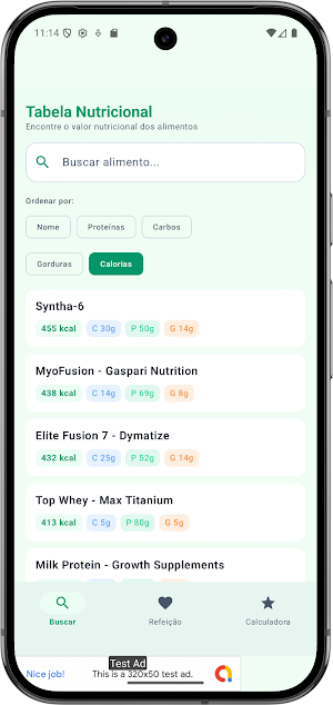 Tabela de Calorias Screenshot 3