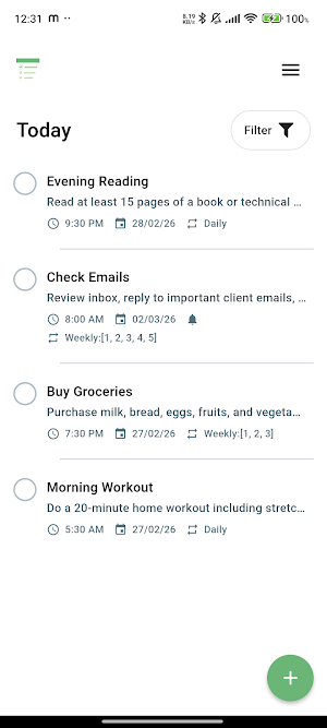 Routina Daily Routine List Screenshot 0