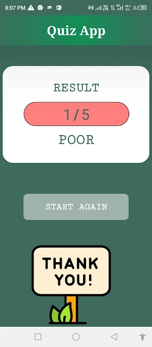 Quiz App Screenshot 2