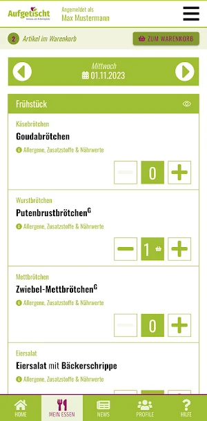 Aufgetischt Screenshot 2