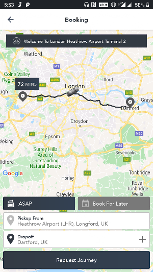 London Executive Transfers Screenshot 1