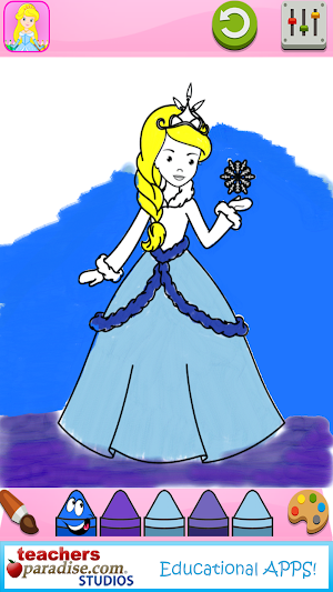 Fairytale Princess Coloring Book for Girls Screenshot 3