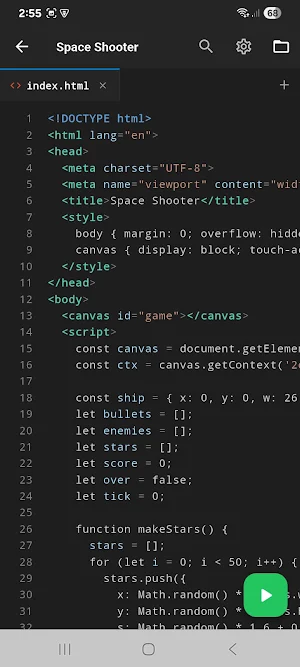 HTML Editor: Learn HTML CSS JS Screenshot 1
