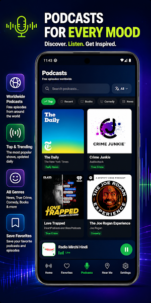 TuneSphere: Radio & Podcasts Screenshot 1