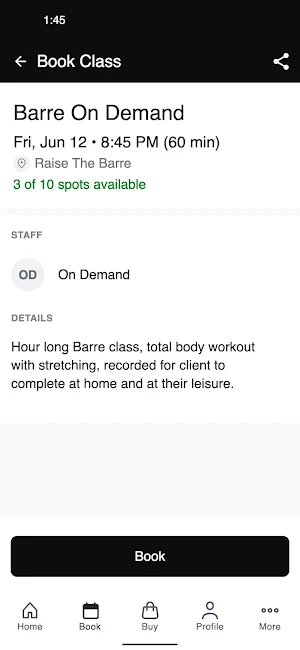 Raise The Barre Fitness Screenshot 2