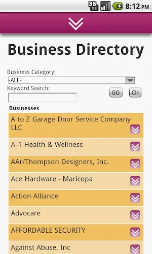 Maricopa Chamber Screenshot 2