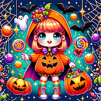 Rainbow Halloween Dollhouse
