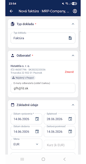 MRP eDOKLADY Screenshot 3